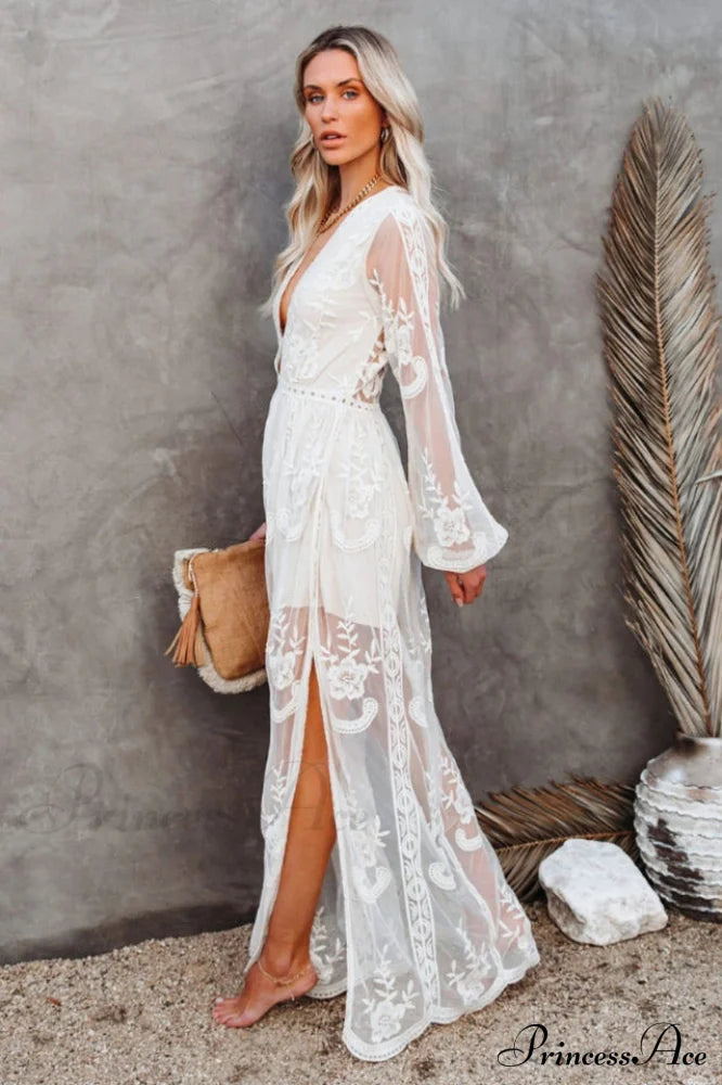 Lace Stylish Maxi Dress