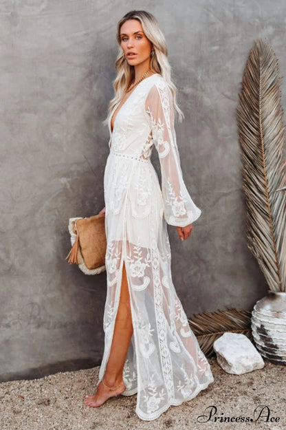 Lace Stylish Maxi Dress