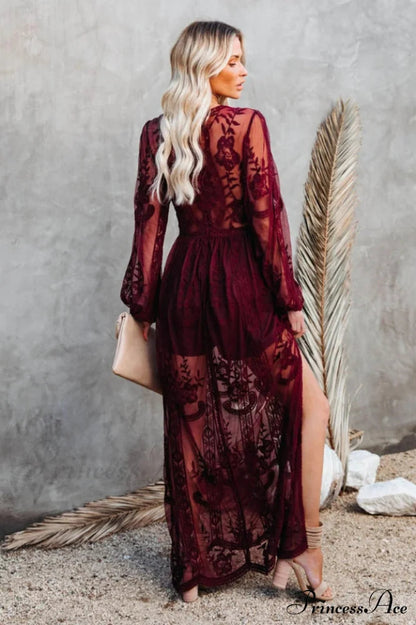 Lace Stylish Maxi Dress