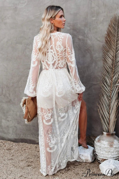 Lace Stylish Maxi Dress