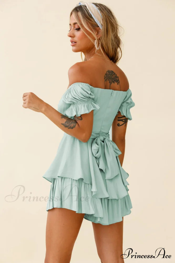 Off Stylish Shoulder Romper