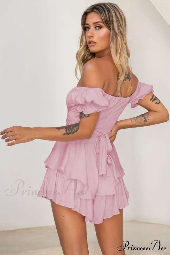 Off Stylish Shoulder Romper