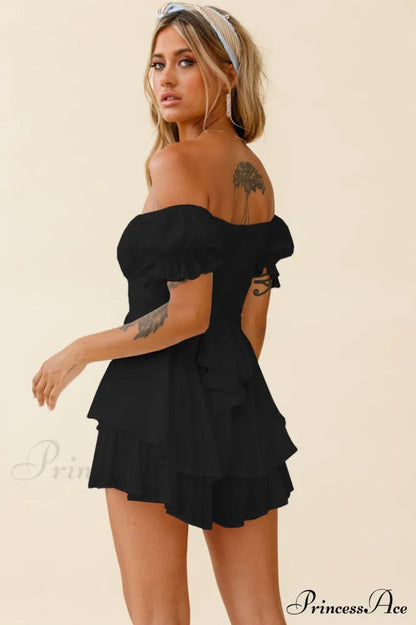 Off Stylish Shoulder Romper