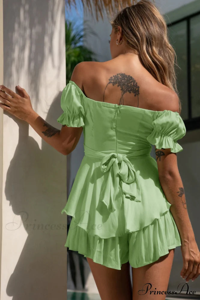 Off Stylish Shoulder Romper