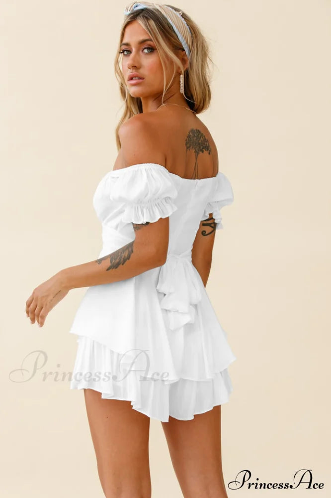 Off Stylish Shoulder Romper