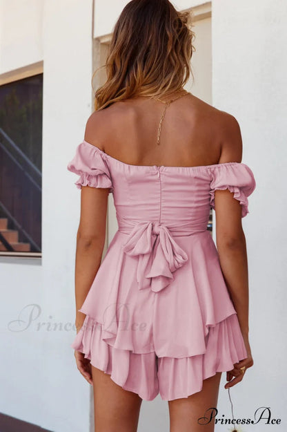 Off Stylish Shoulder Romper