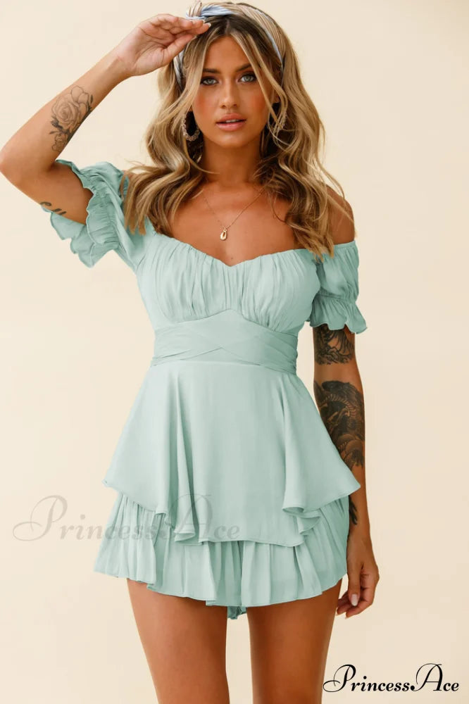 Off Stylish Shoulder Romper