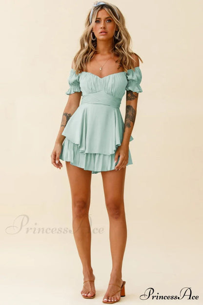 Off Stylish Shoulder Romper