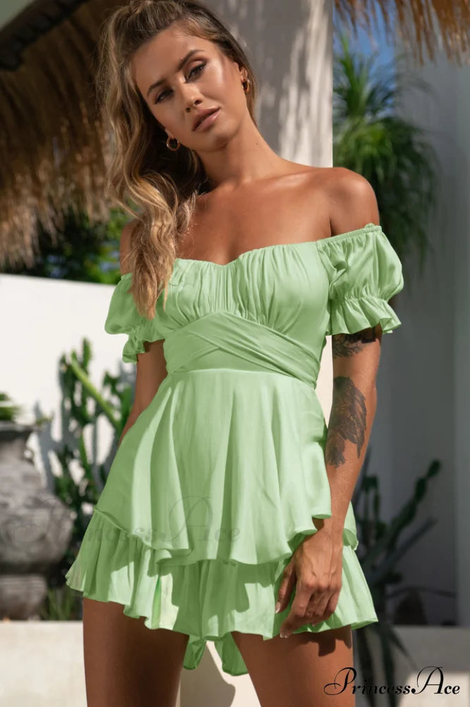 Off Stylish Shoulder Romper