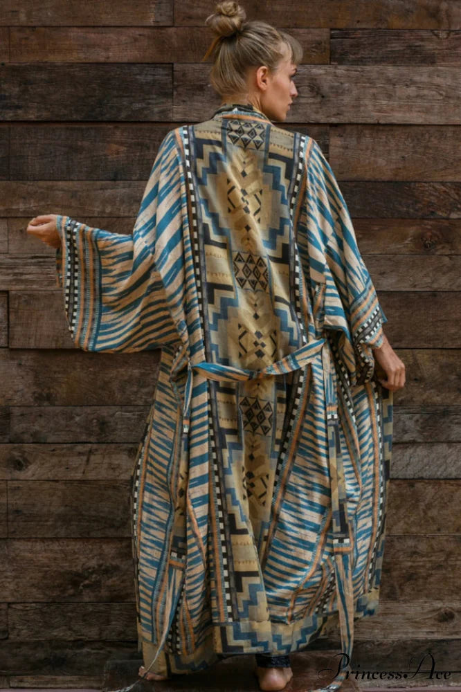 Tie Stylish Dye Kimono Blouse