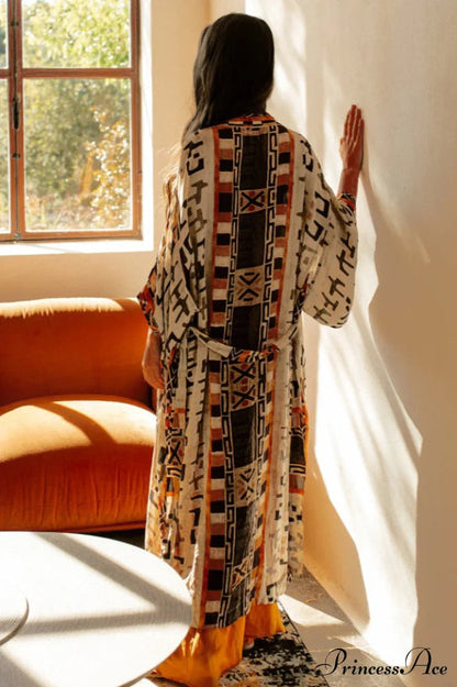 Tie Stylish Dye Kimono Blouse