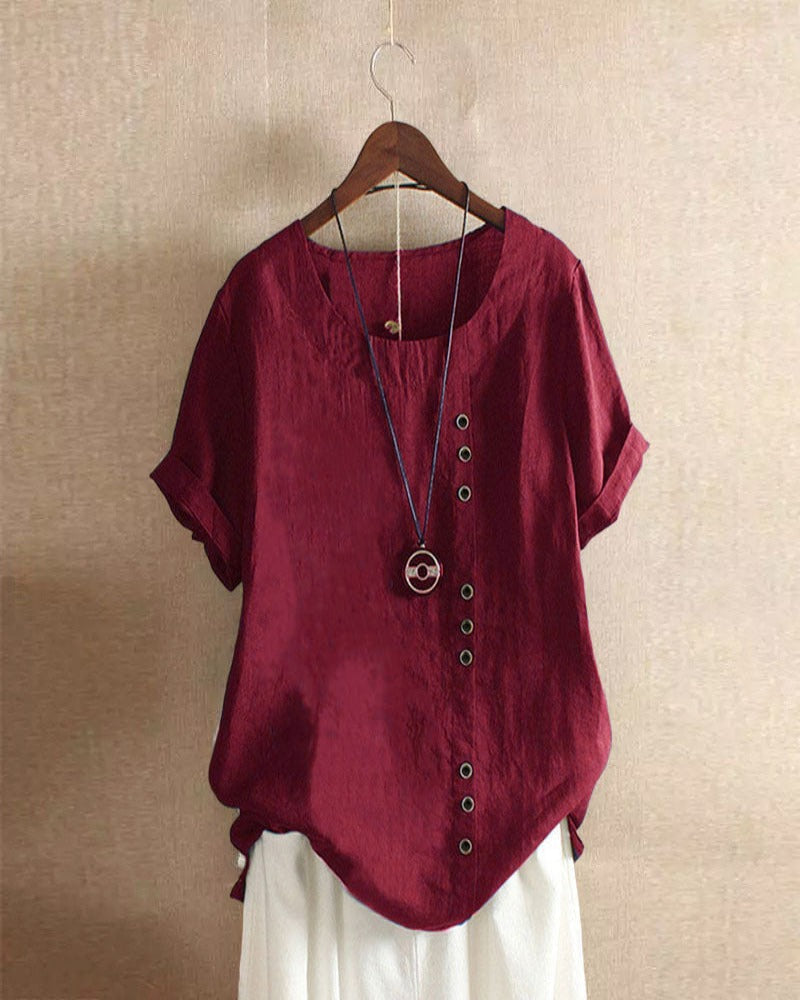 Beatrice | ’s Summer Button Detail Blouse