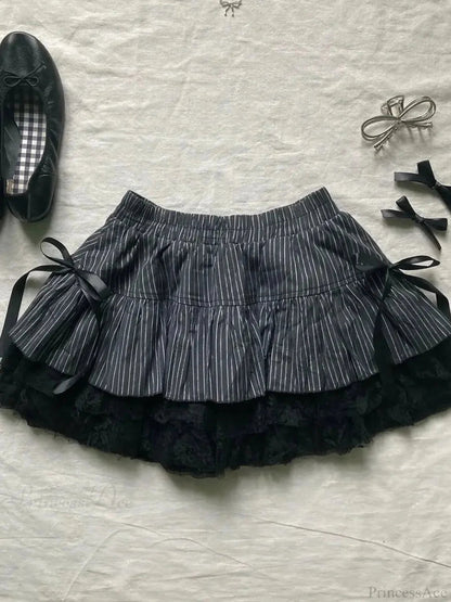 Bow Rebel Informal Charming Mini Skirt