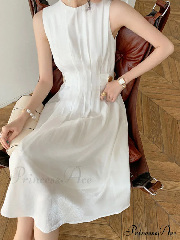 Button Embellished Long Sleeve Midi Dress