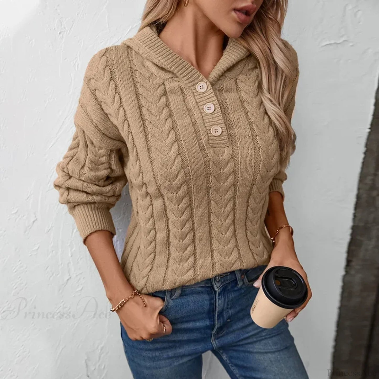 Button Cardigan Sweater