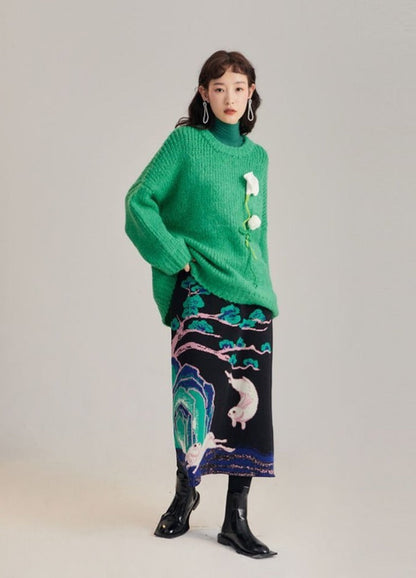 Japanese-style Knit Skirt