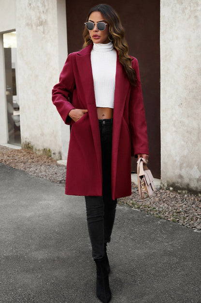 Wool Blend Longline Coat