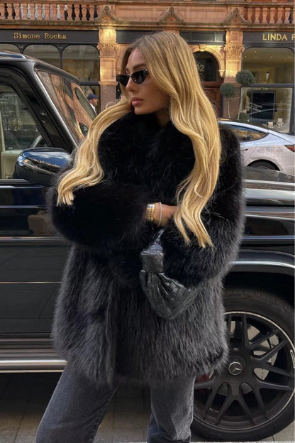 Eco Faux Fur Coat