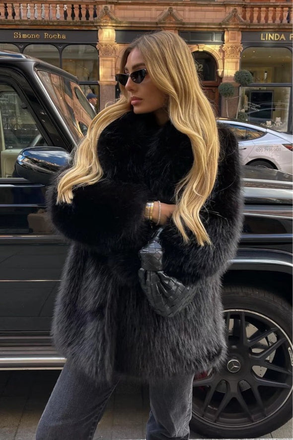 Eco Faux Fur Coat