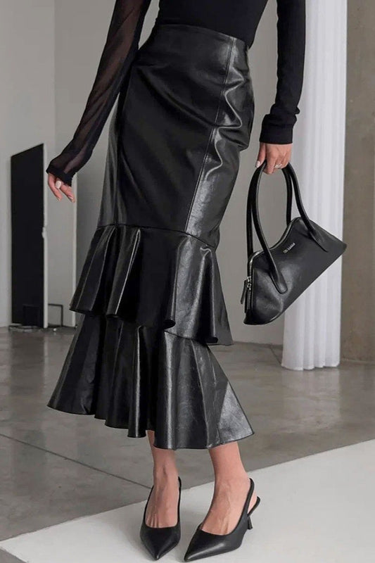 High-waist Mermaid Maxi Skirt