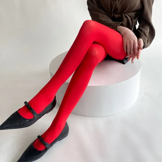 Tights Leggings Bodycon Red See Through Lingerie Femme Pantyhose Summer New Slim Lace Stockings Woman Lingerie