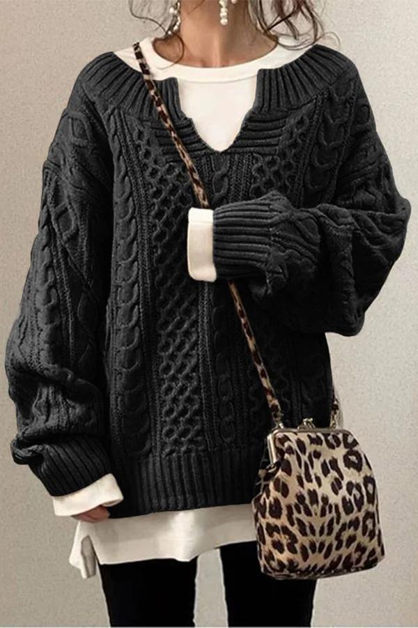 Pattern Knit Sweater