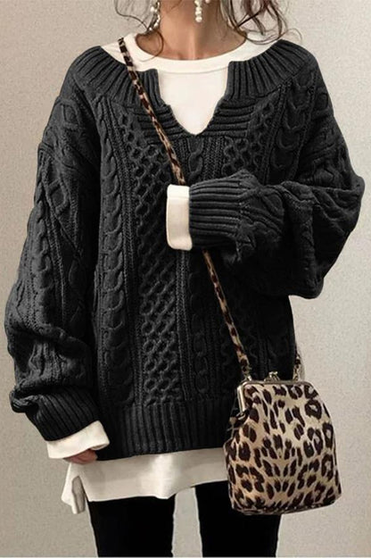 Pattern Knit Sweater