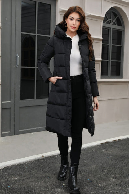 Hooded Longline Puffer Coat