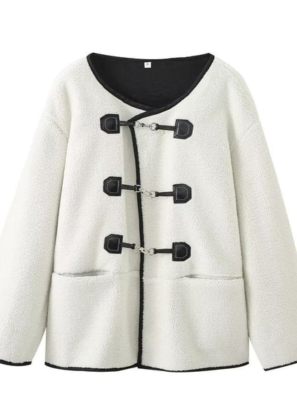 Chenille Toggle Wool Coat