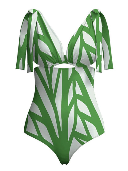 Geometric Print One Piece Swimsuits and Pants