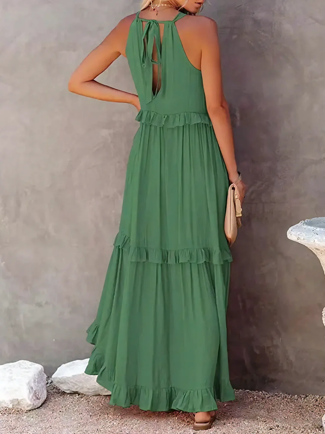 Megan | Ruffle Maxi Dress