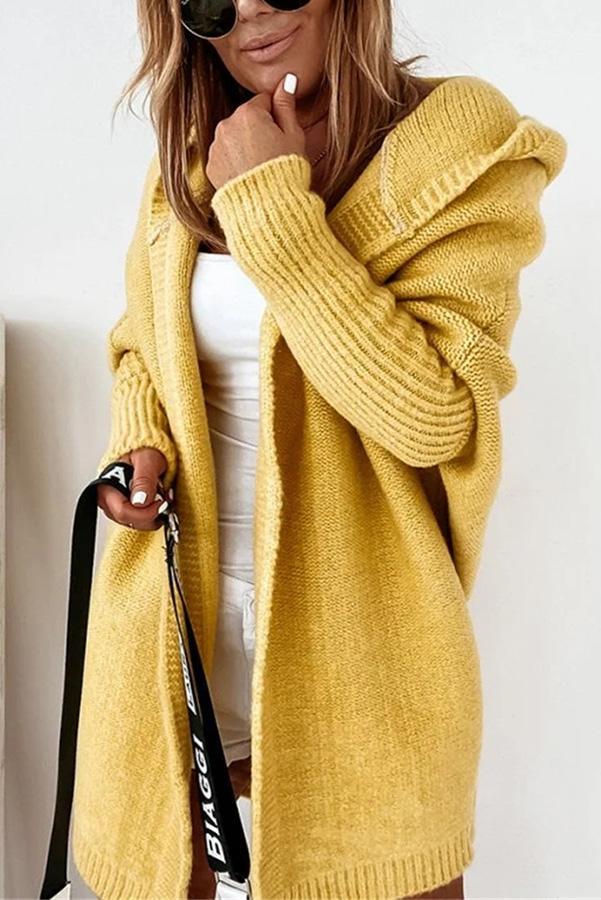 Fall for Nyc Hooded Cardigan