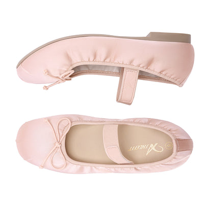 Flats, Foldable Ballet Flats for , Bowknot Round Toe Comfort Light Weight Slipon Dress Shoes