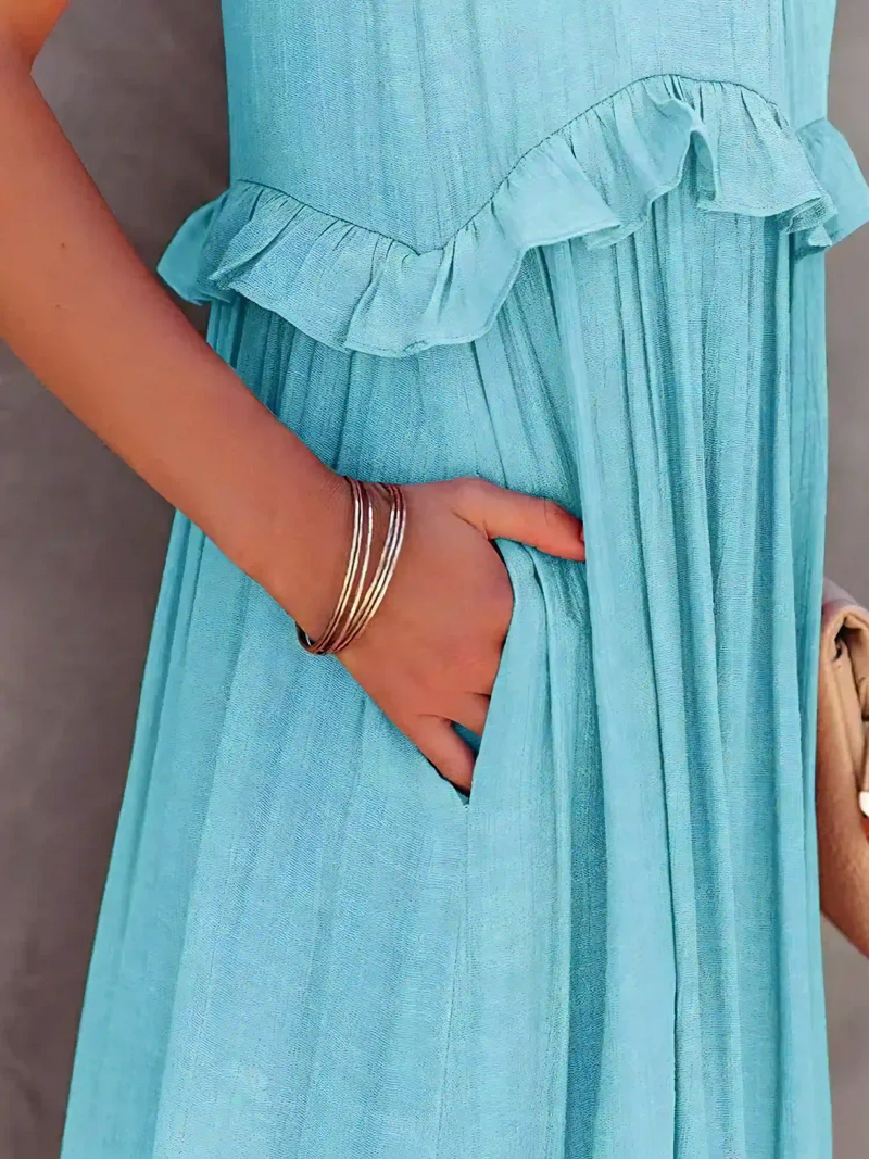 Megan | Ruffle Maxi Dress