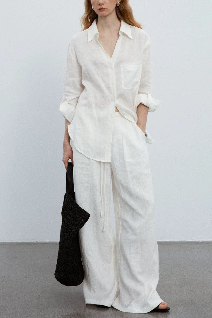 Minimalist Vibe Linen Loose-fit Blouse