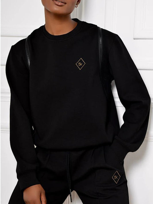 Zipper Design Pattern Print Loose Sweatshirt\u0026hoodie Bo50127