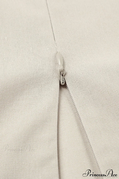 Cami Cotton Linen Loose a Line Maxi Dress