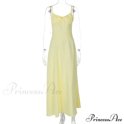 Cami Tie Up Charming Maxi Dress