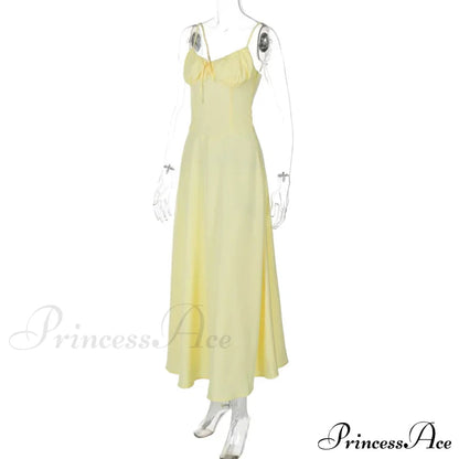 Cami Tie Up Charming Maxi Dress