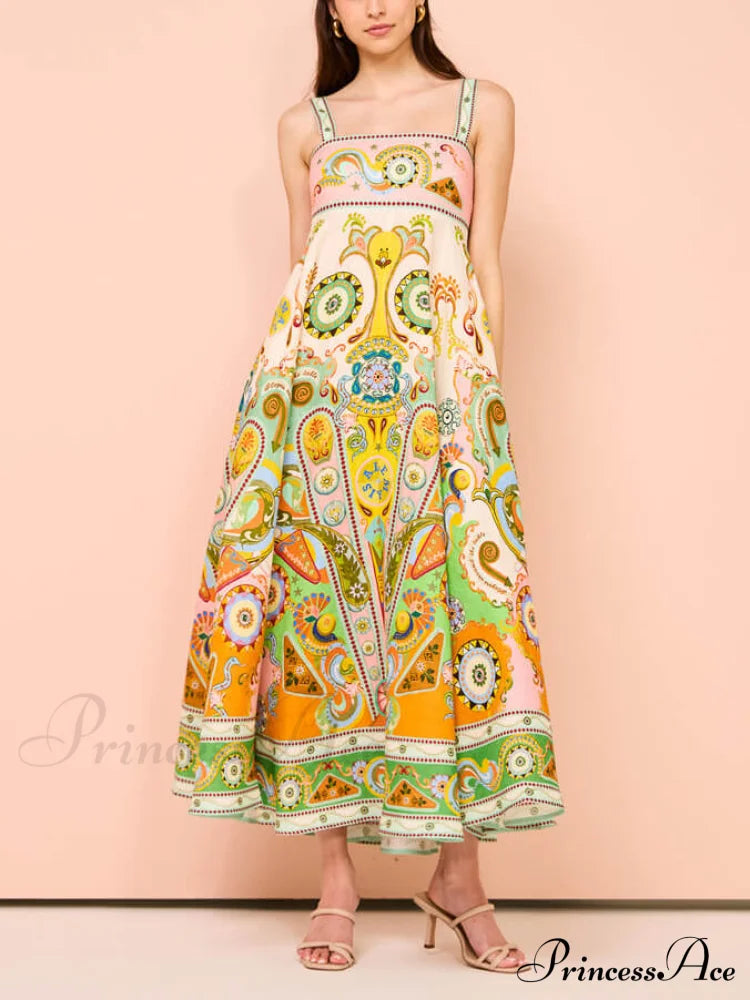 Camisole Unique Holiday Charming Print Madi Dress