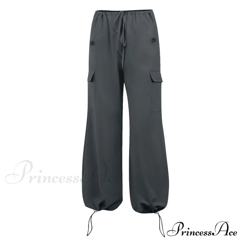 Cargo Pants Straight Wide Leg Loose Trousers