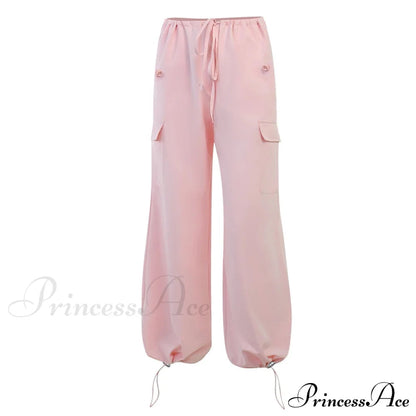Cargo Pants Straight Wide Leg Loose Trousers