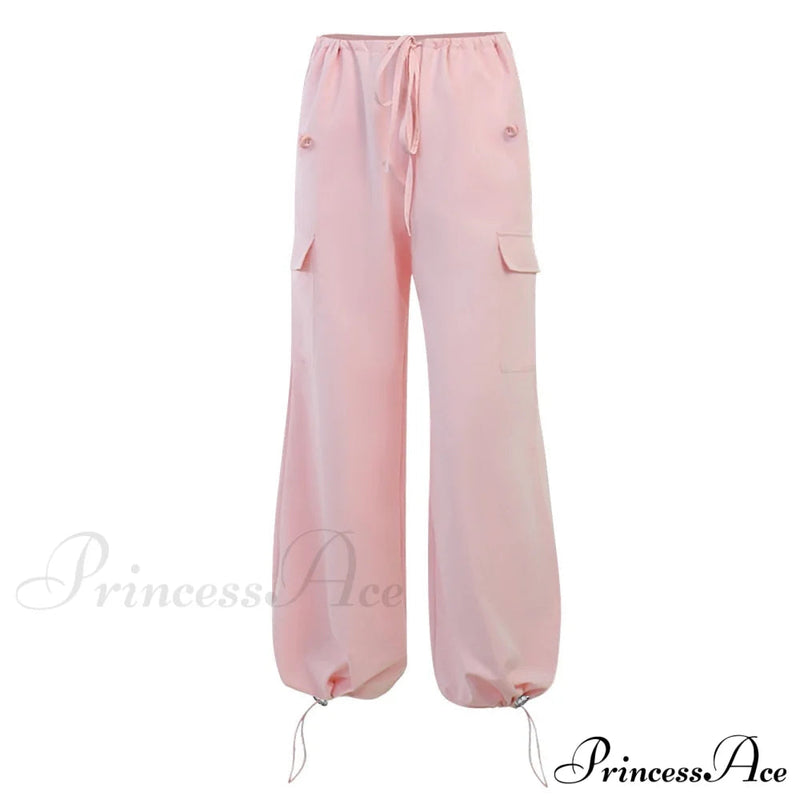 Cargo Pants Straight Wide Leg Loose Trousers
