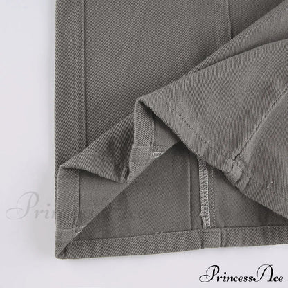 Cargo Mom Pants Baggy Low Leg Waist 90s Denim Wide Jeans Trousers Korean Grunge Hippie Outfits