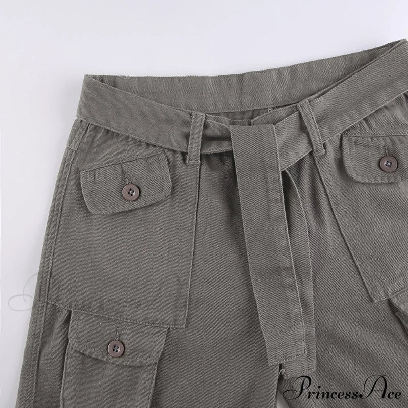 Cargo Mom Pants Baggy Low Leg Waist 90s Denim Wide Jeans Trousers Korean Grunge Hippie Outfits