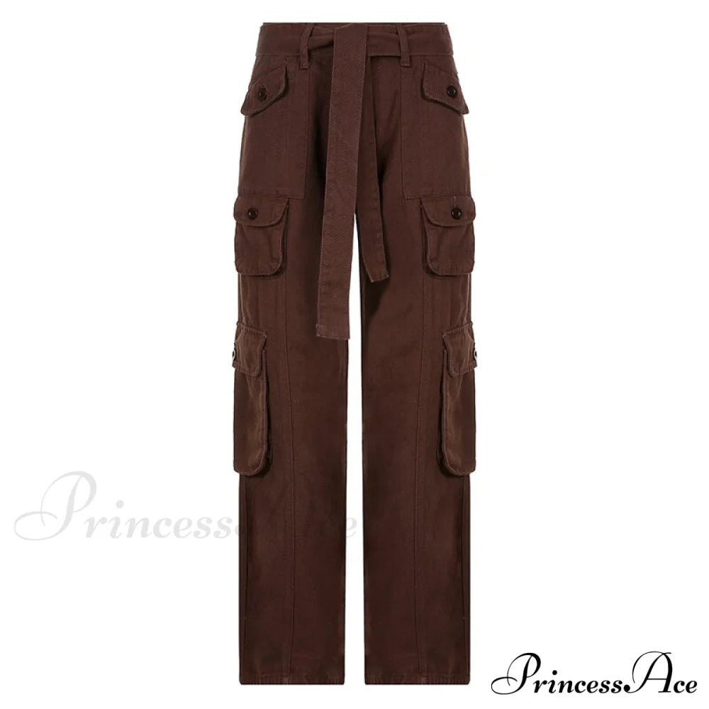 Cargo Mom Pants Baggy Low Leg Waist 90s Denim Wide Jeans Trousers Korean Grunge Hippie Outfits