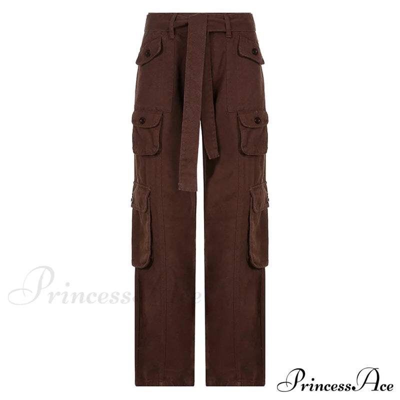 Cargo Mom Pants Baggy Low Leg Waist 90s Denim Wide Jeans Trousers Korean Grunge Hippie Outfits
