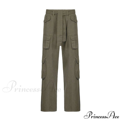 Cargo Mom Pants Baggy Low Leg Waist 90s Denim Wide Jeans Trousers Korean Grunge Hippie Outfits