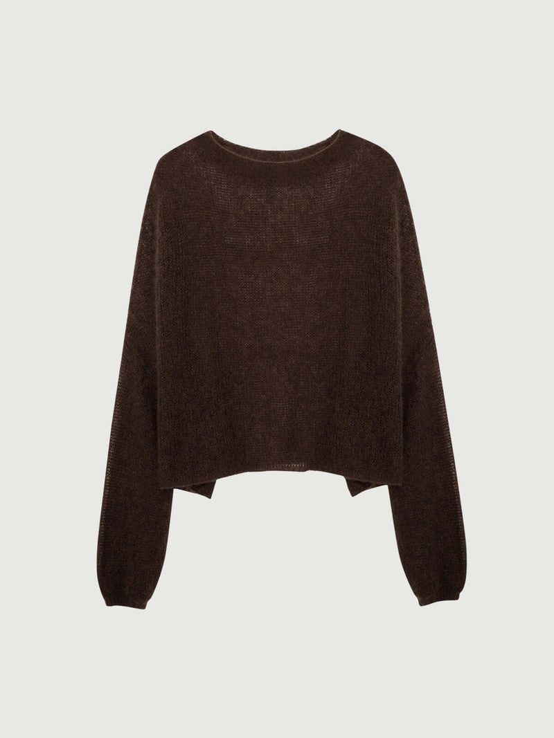 Cashmere-silk Relaxed Pullover Sweater