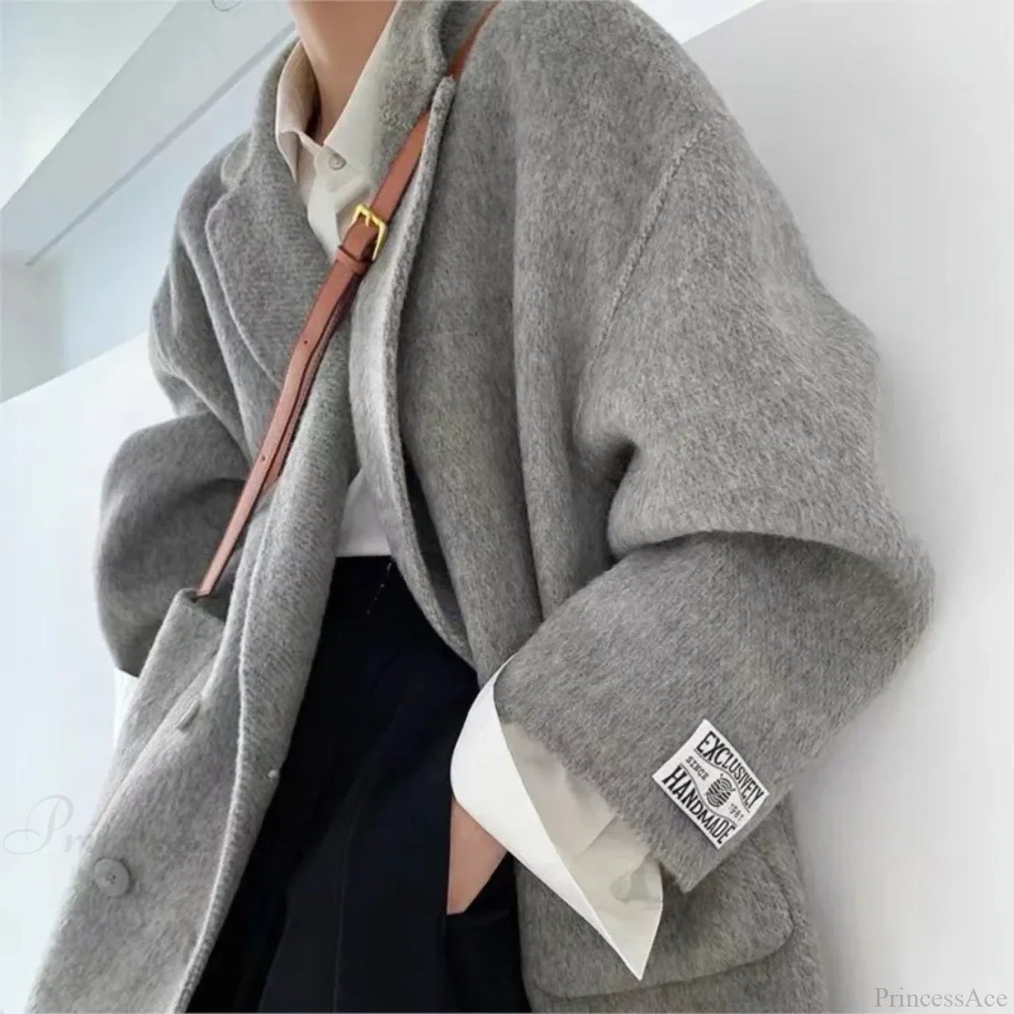 Cashmere Turn-down Woolen Overcoat